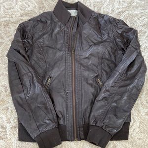 Faux leather jacket